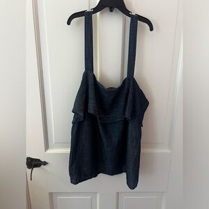 Banana Republic Women’s Demin Chambray Ruffle Top